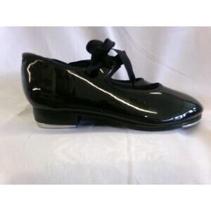 Pre-Owned Tap Shoes Capezio Big Kids 12M Tyette Man Made Elastic Student